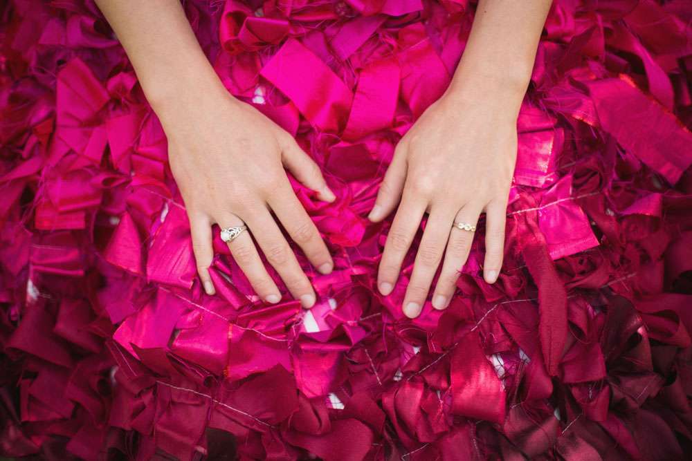 pink ombre wedding dress30