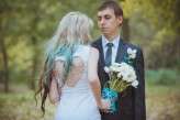 ukrainian wedding blue hair bride12