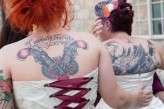 diy tattooed lesbian wedding32