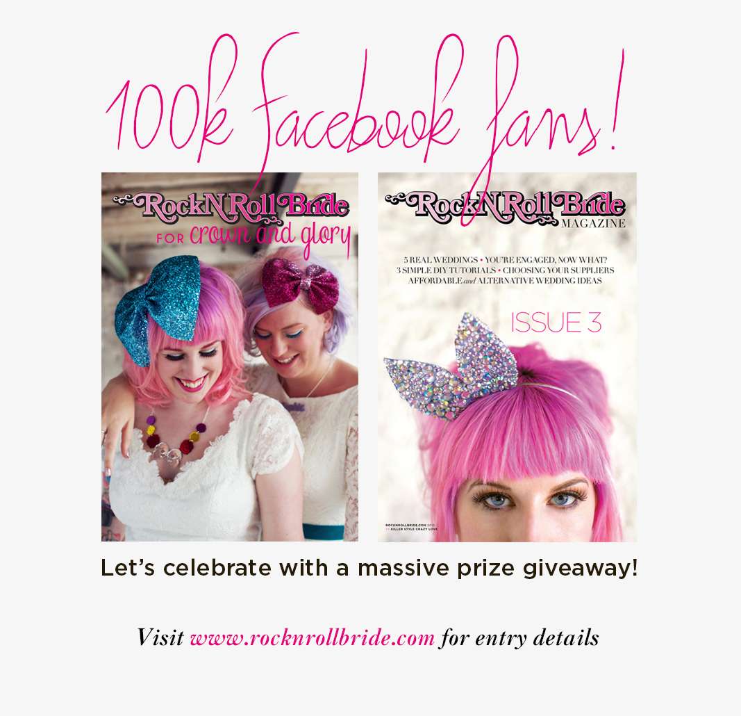 facebook contest rocknrollbride 100k