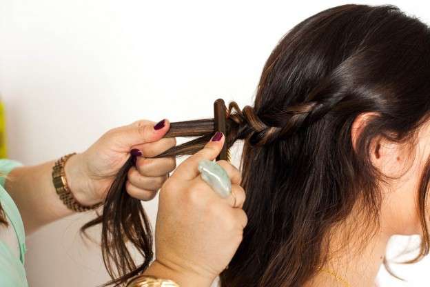 DIY Tutorial: Half Up, Half Down, Hidden Hair Braid · Rock n Roll Bride
