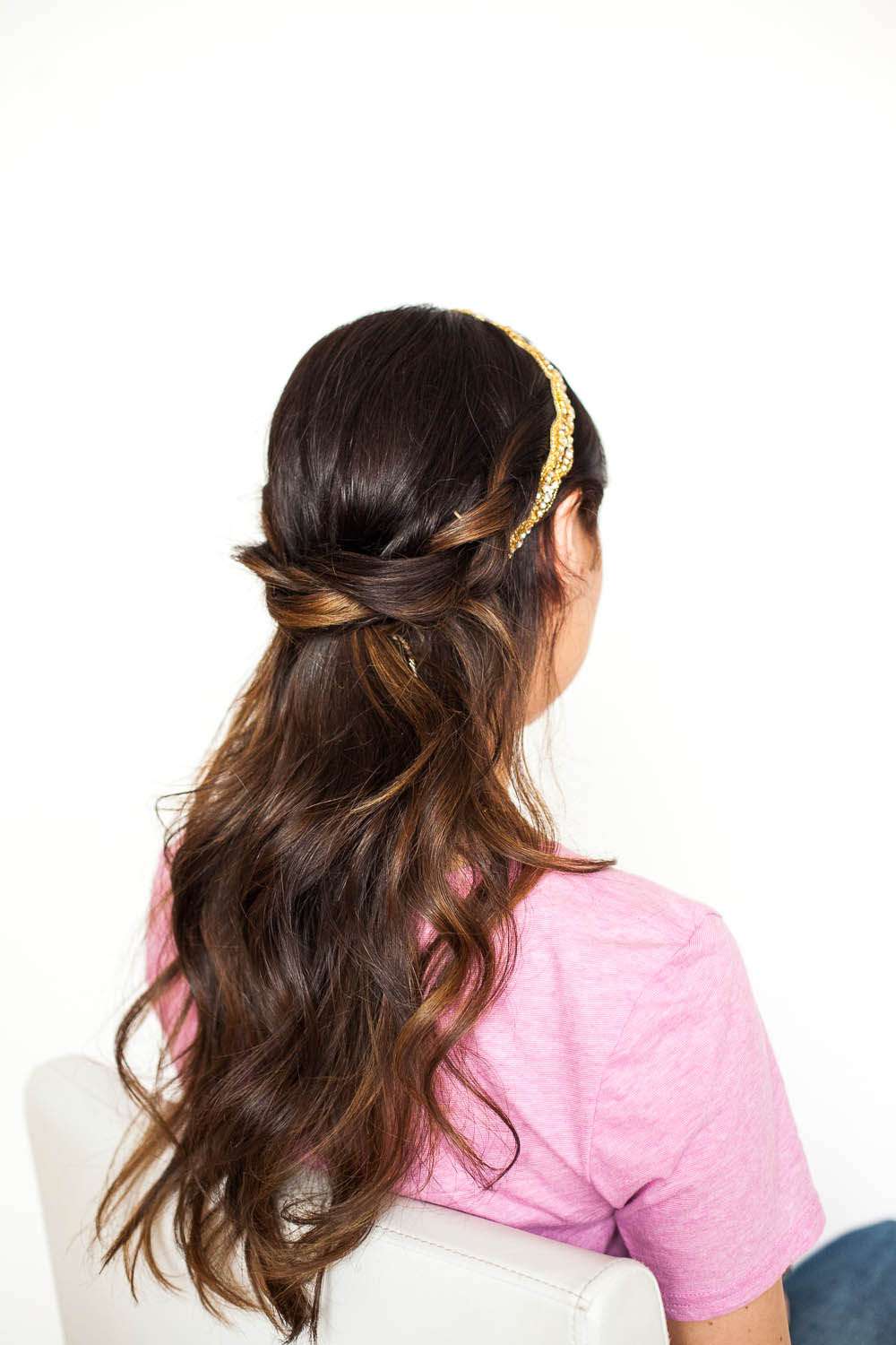 DIY Tutorial: Half Up, Half Down, Hidden Hair Braid · Rock n Roll Bride DIY Tutorial: Half Up, Half Down, Hidden Hair Braid · Rock n Roll Bride