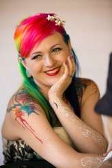 face and body paint wedding23