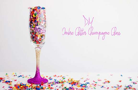 Wine & Champagne Glitter Glasses 