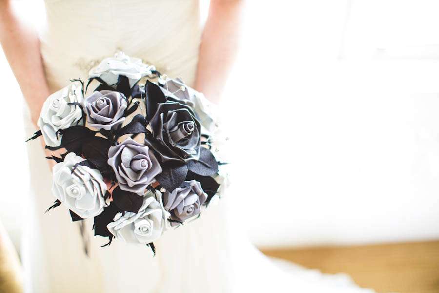 leather roses bouquet