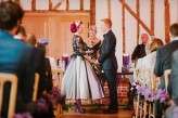 pink haired bride rocker wedding black wedding dress21