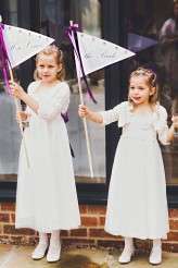 pink haired bride rocker wedding black wedding dress28