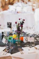 pink haired bride rocker wedding black wedding dress32