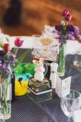 pink haired bride rocker wedding black wedding dress33