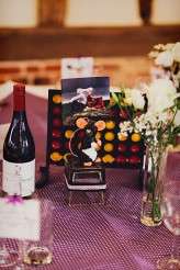 pink haired bride rocker wedding black wedding dress36