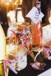 pink haired bride rocker wedding black wedding dress63