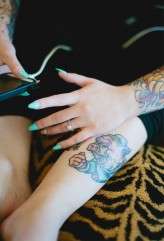 something blue tattooed barn wedding10