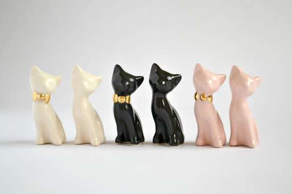 Wedding cake toppers cat