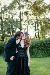 Midsummer Black Wedding Dress in Devon_Green Antlers Photography  41