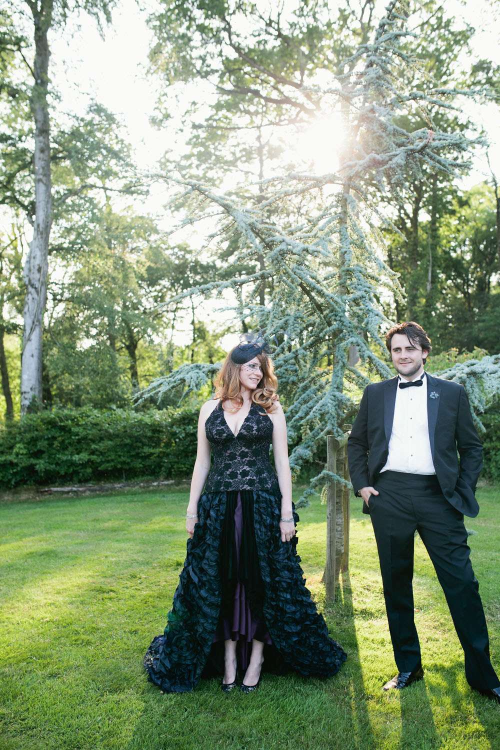 Midsummer Black Wedding Dress in Devon_Green Antlers Photography  45