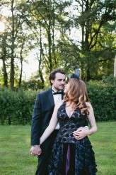 Midsummer Black Wedding Dress in Devon_Green Antlers Photography  49