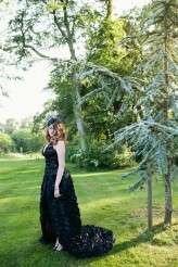 Midsummer Black Wedding Dress in Devon_Green Antlers Photography  55