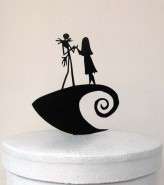 Topper De Gâteau De Mariage Jack & Sally – L’Étrange Noël De Monsieur Jack – Pièce Unique #5