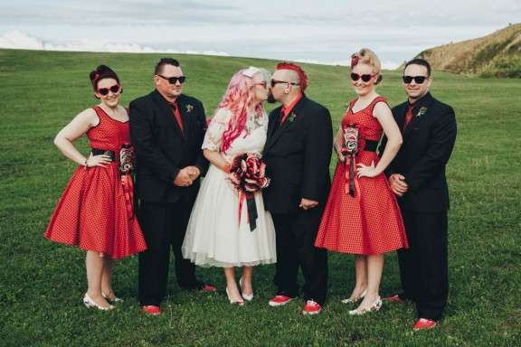 Retro Rockabilly  Wedding  in Australia  Shaun Rikki 