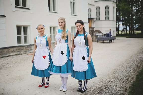 alice in wonderland bridesmaid dresses