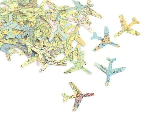 airplane confetti