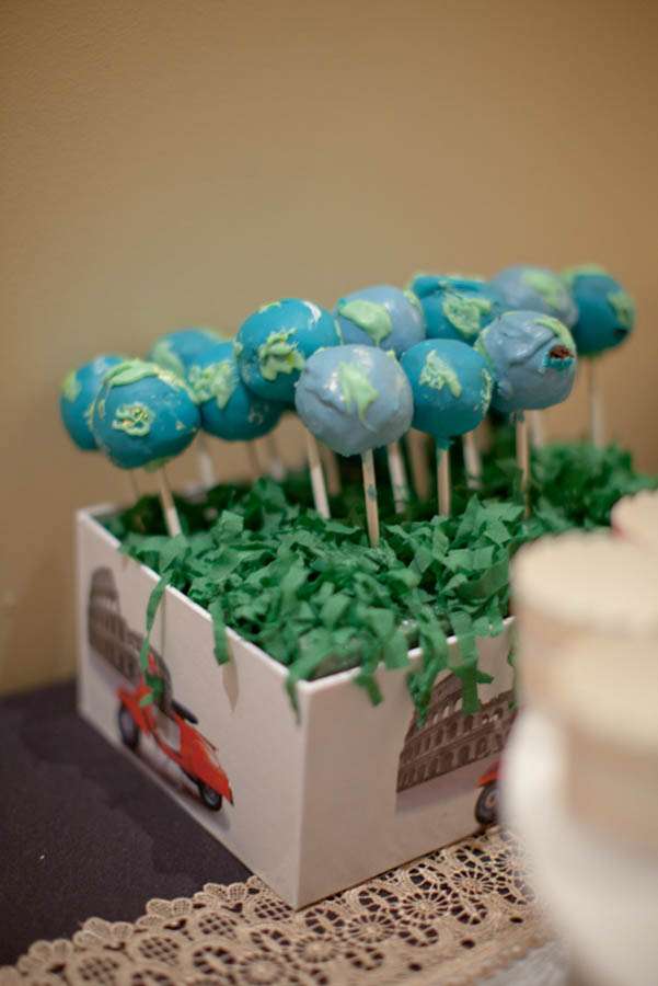 globe cake pops