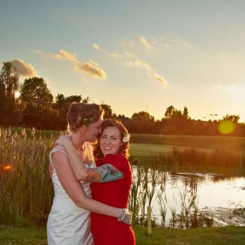 red and white reto lesbian wedding29