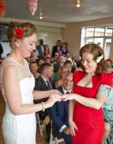 red and white reto lesbian wedding9