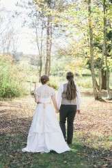 rustic nature autumn same sex wedding9