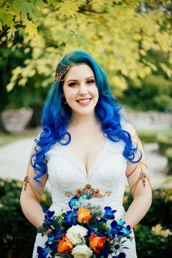Medieval Banquet Wedding and a Bride with Blue Hair · Rock
