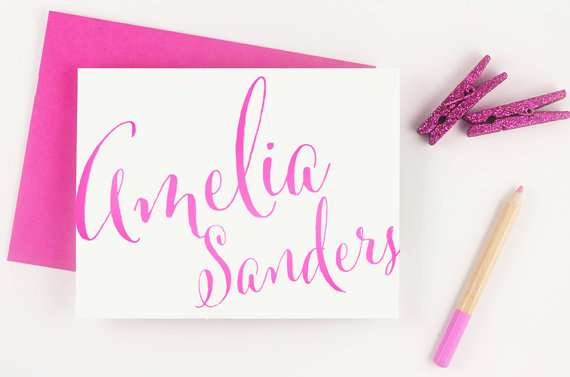 personalised stationery