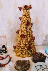 retro rockabilly wedding blue hair bride 55