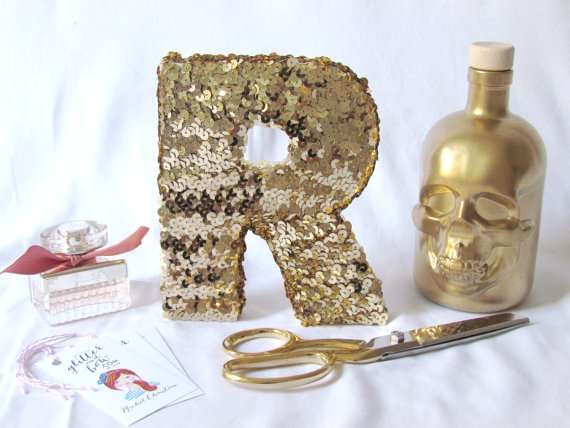 sequin letter