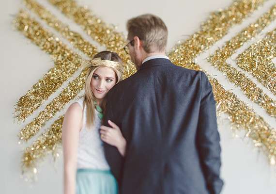 gold confetti backdrop