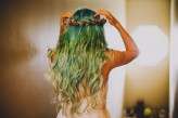 nature inspired wedding blue haired bride1 (12)