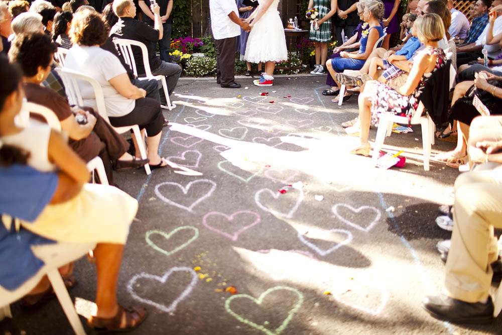 rainbow wedding rocknrollbride