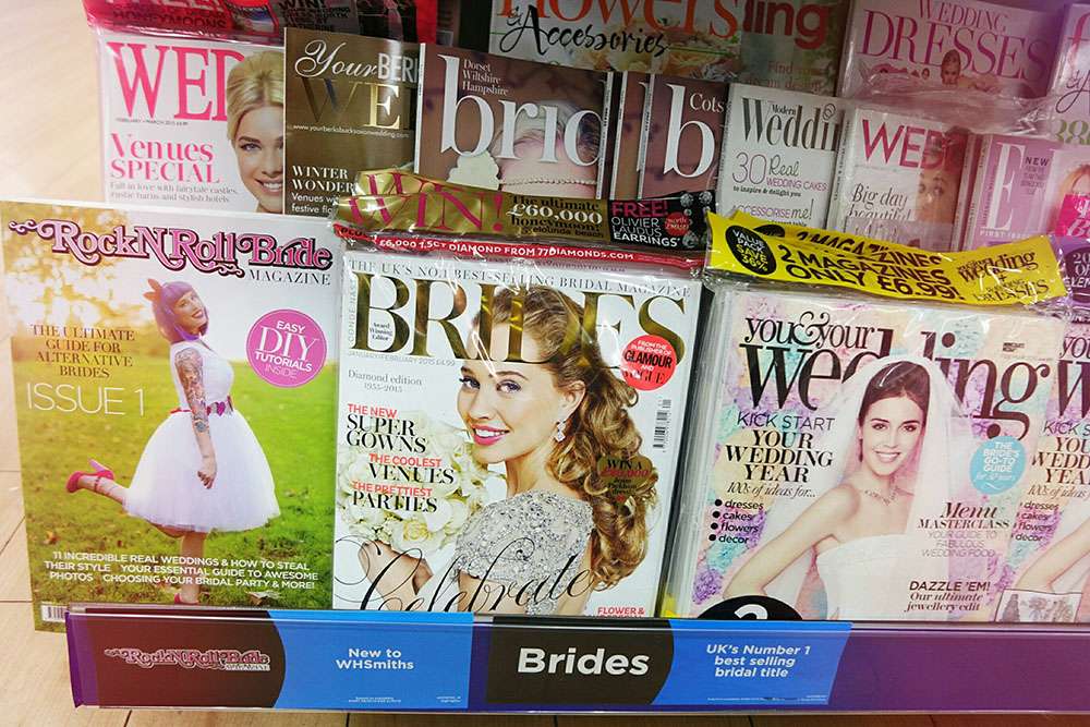 rocknrollbride magazine in the shops