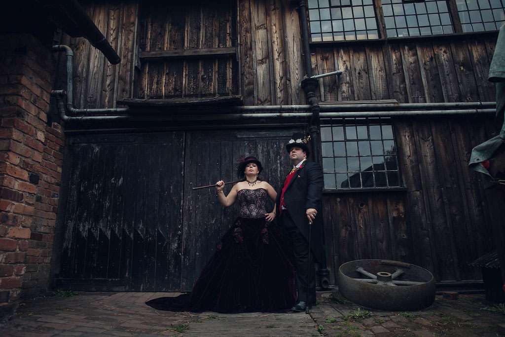 steampunk funfair wedding at a museum (46)