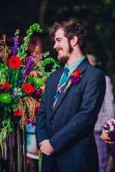 Alabama woodland wedding on Halloween (14)