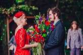 Alabama woodland wedding on Halloween (15)