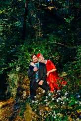 Alabama woodland wedding on Halloween (24)