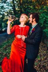 Alabama woodland wedding on Halloween (30)