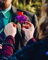 Alabama woodland wedding on Halloween (4)