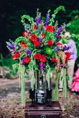 Alabama woodland wedding on Halloween (8)