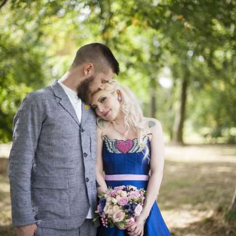 blue wedding dress bride (20)