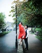 london elopement red wedding dress (19)