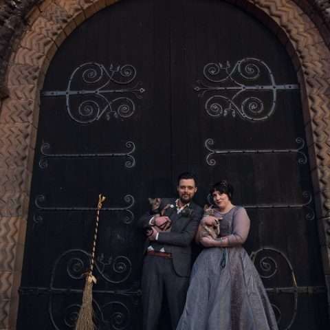 Gothic Halloween Wedding… With Sphynx Cats (37)