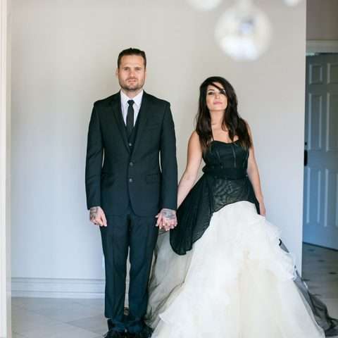 Monochrome and rustic wedding (8)