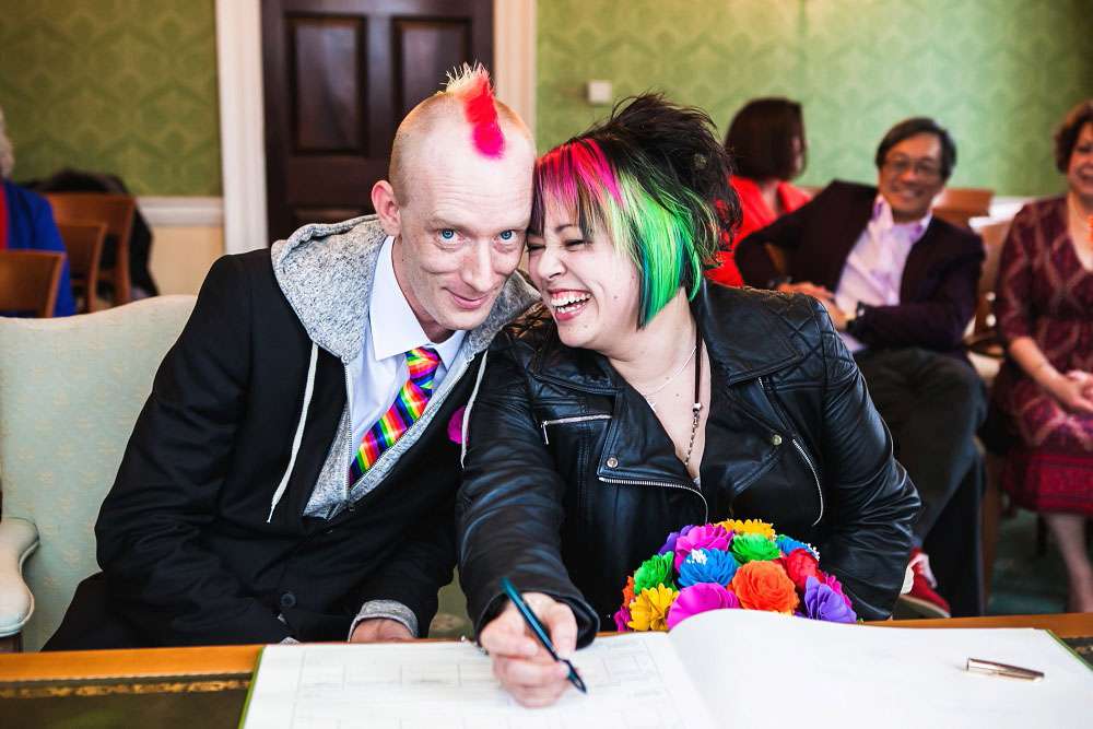 rainbow punk wedding (14)