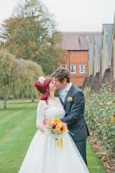 sunflowers & flamingo themed retro wedding (42)